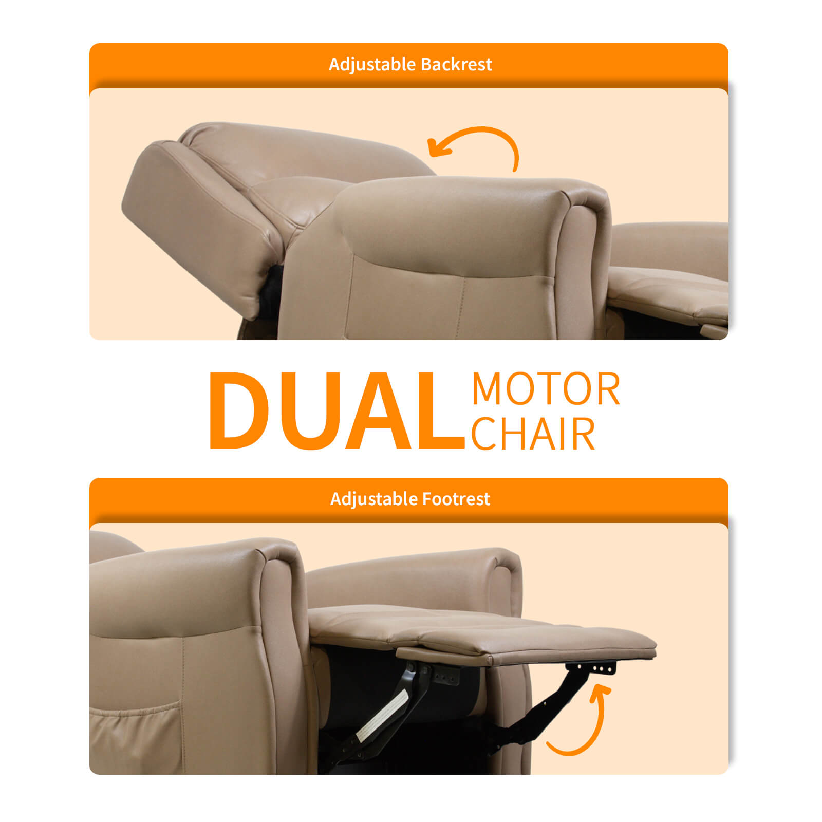 Yoga Leora - Dual Motor - Lift Recliner Chair | Adaptive Equipment Forth Image