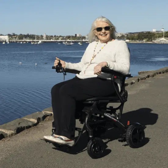 Pride Litestream Folding Carbon Fibre Power Wheelchair | Adaptive Equipment Image Four