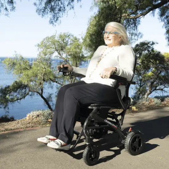 Pride Litestream Folding Carbon Fibre Power Wheelchair | Adaptive Equipment Image Five