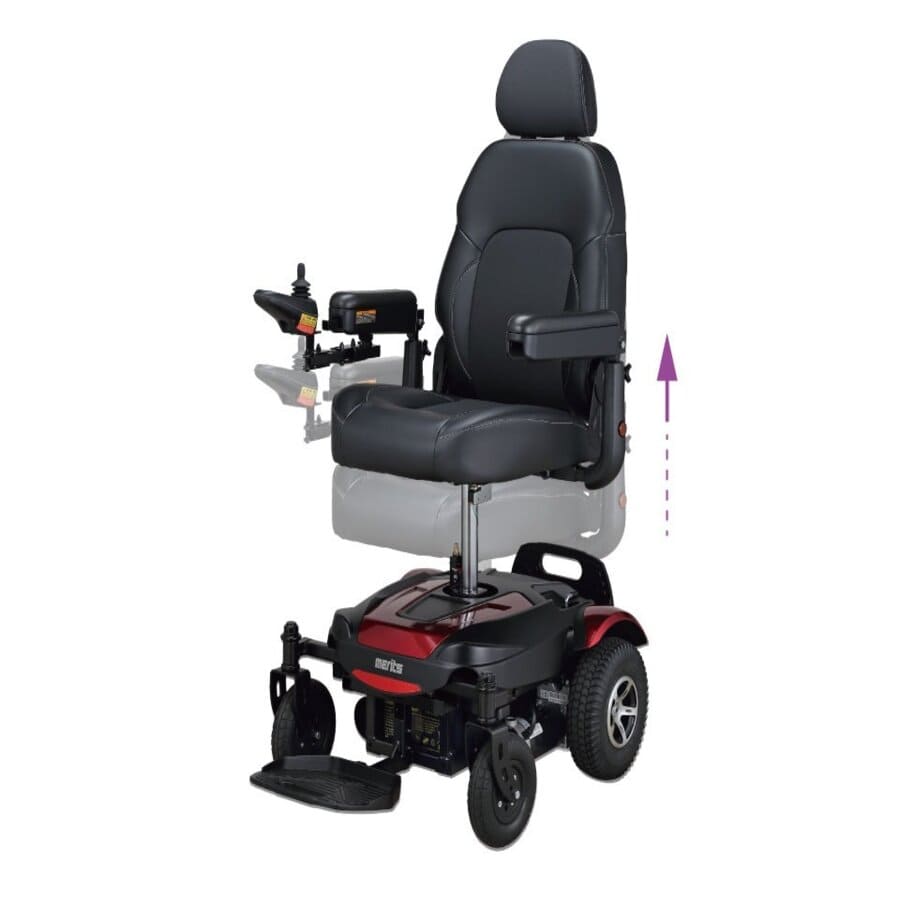 Merits P312A Dualar Power Wheelchair | Adaptive Equipment Image Four