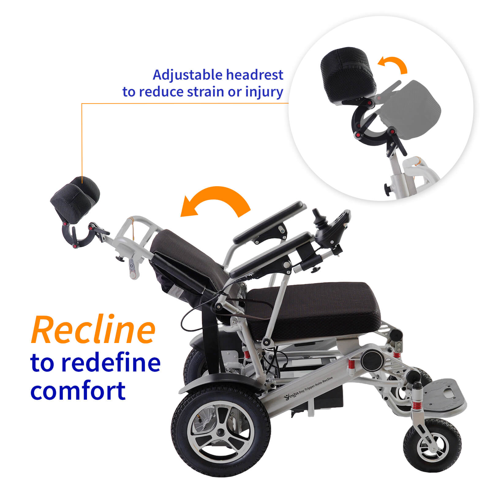 yoga day tripper aluminium wheelchair reclined position