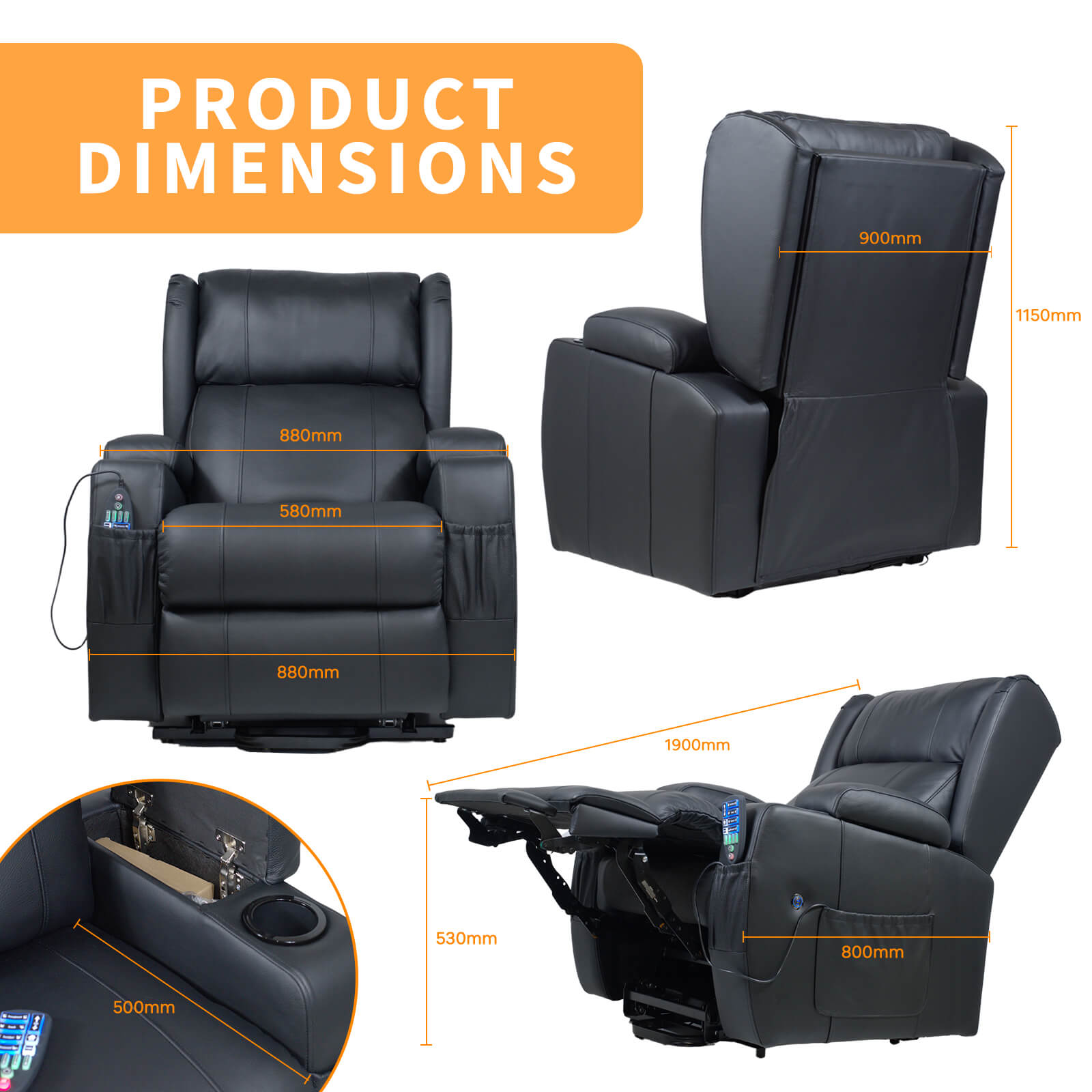 Yoga Opulent - Four Motor - Air Massage Chair | Adaptive Equipment Seventh Image