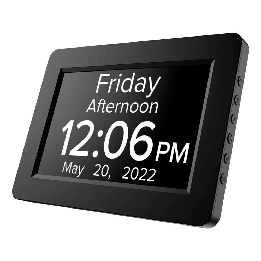 8" Digital Calendar Day Clock - Orientation Clock