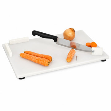 Combination Cutting Board - 18 x 12" - with Chef's Knife & 3 Spikes - Right Handed