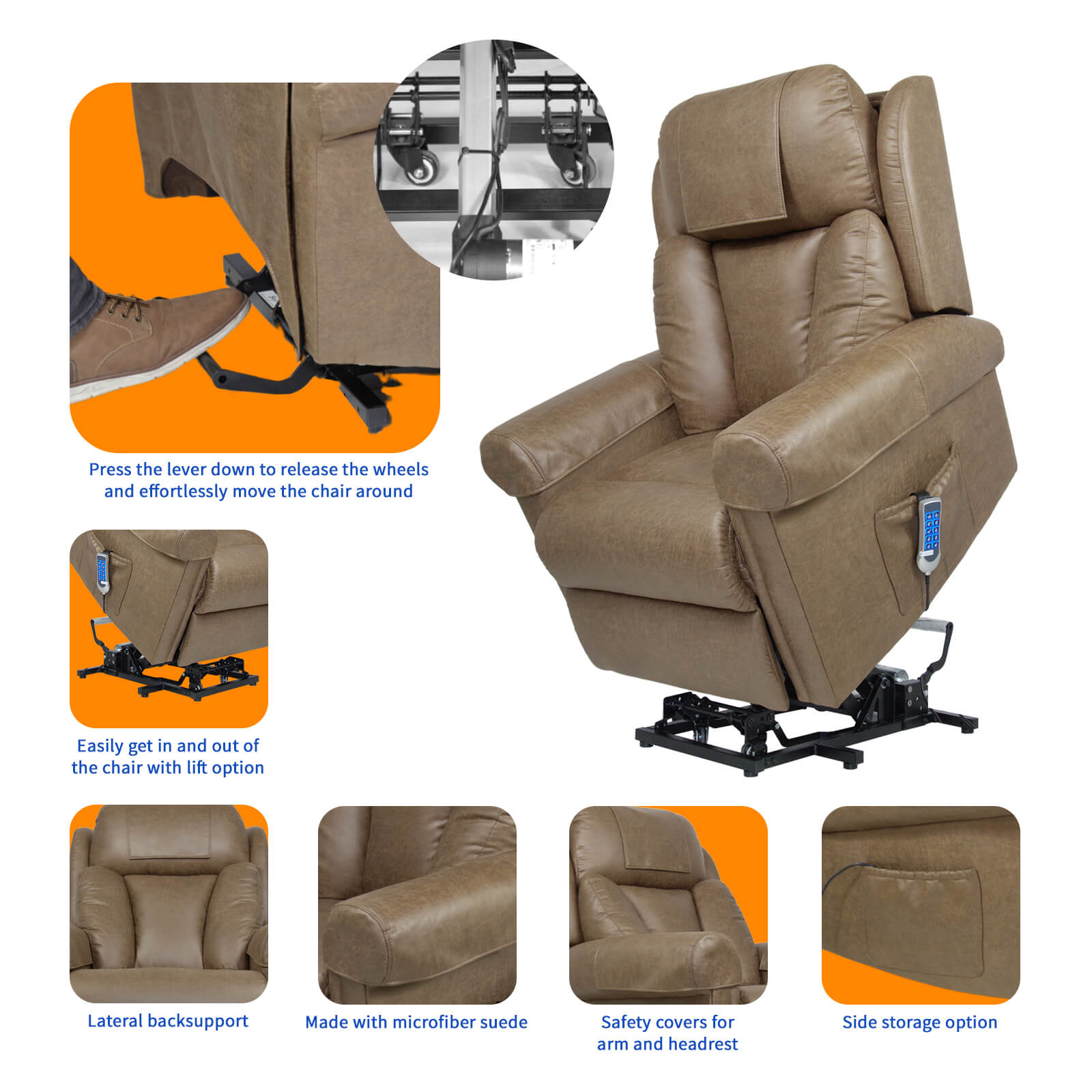 Laterobliss four motor lift recline chair top features