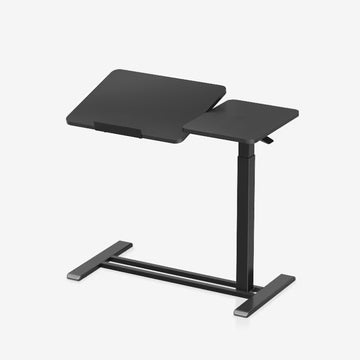 Premium Overbed Table with Hidden Castors - Split Table Top