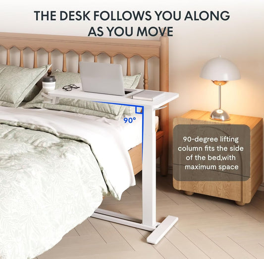 Premium Overbed Table with Hidden Castors