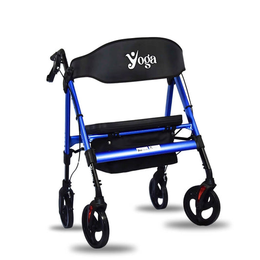 Yoga Heavy Duty Bariatric Rollator | Wide Seat, Foldable Walker