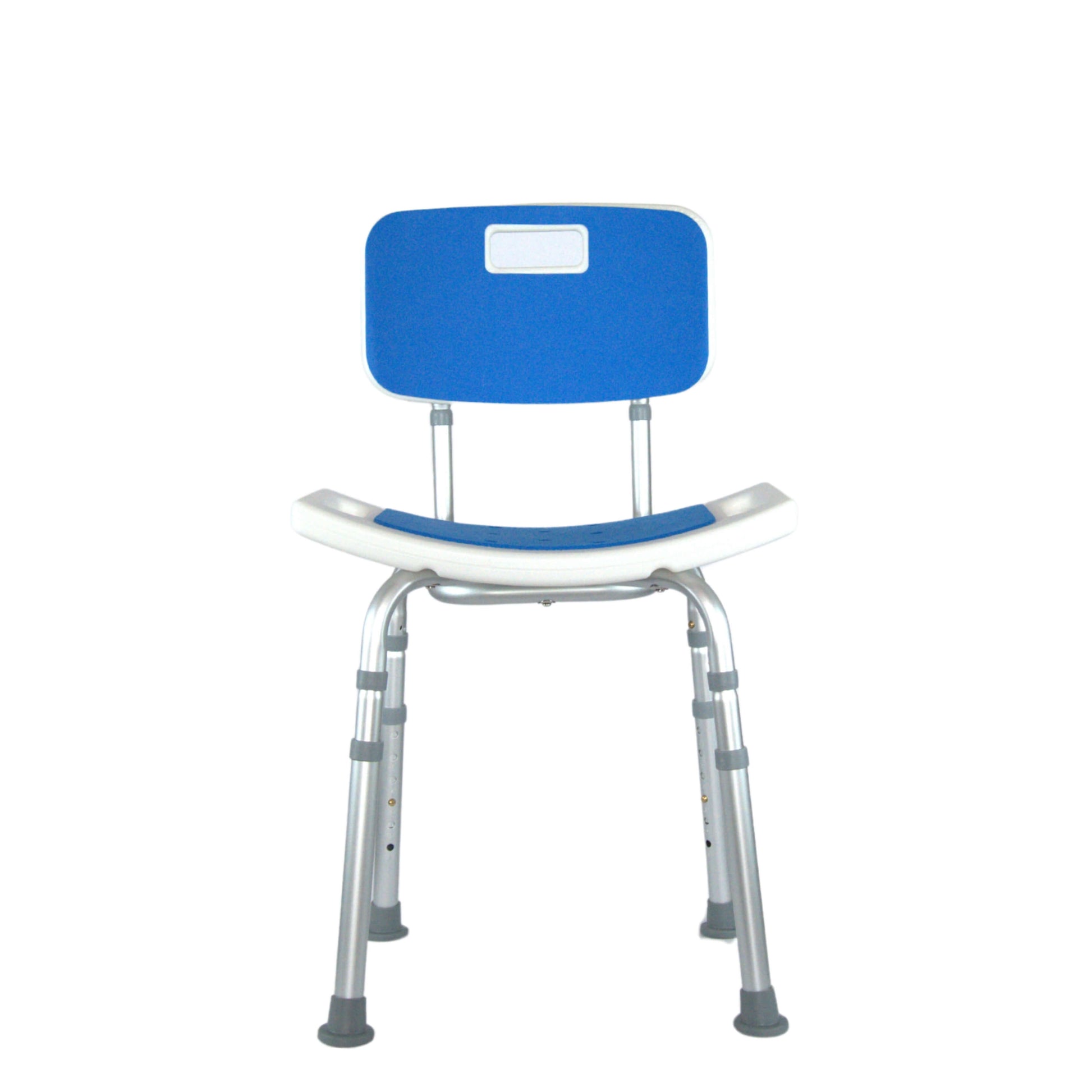 Yoga shower chair with detachable back and EVA pads dimensions