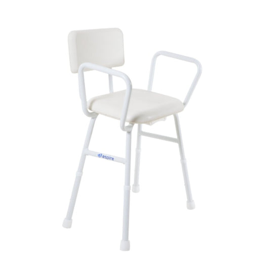 Aspire Shower Stool with Padded Seat and Back
