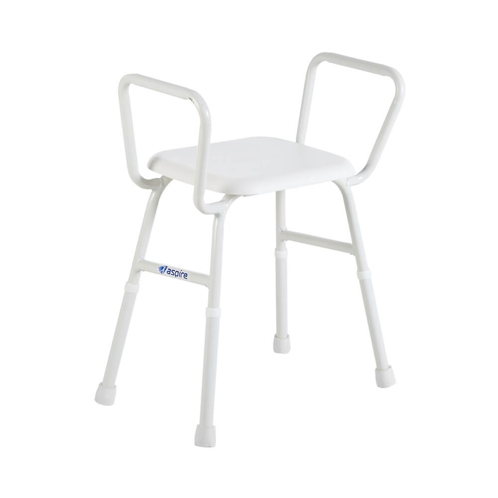 Aspire Shower Stool with Padded Seat and Back | Adaptive Equipment (Image 2)
