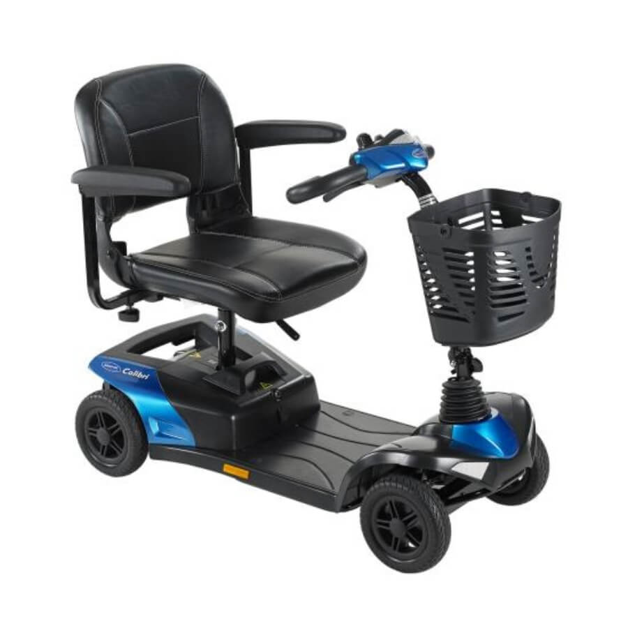 Lightweight, portable, and easy to use, the Invacare Colibri mobility scooter is perfect for those who want to maintain their independence. Easy to transport from Adaptive Equipment (Image 1)