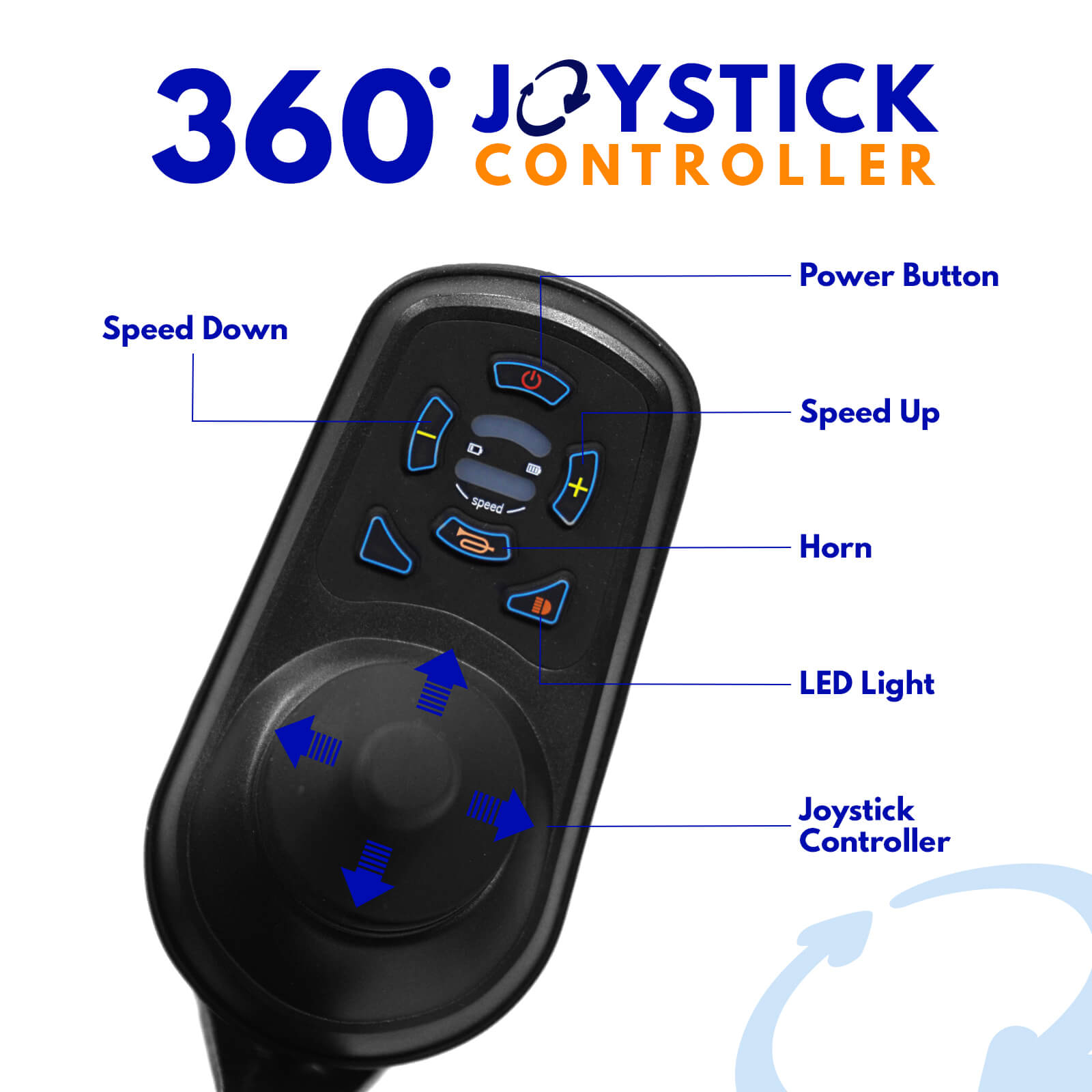 powered wheelchair joystick