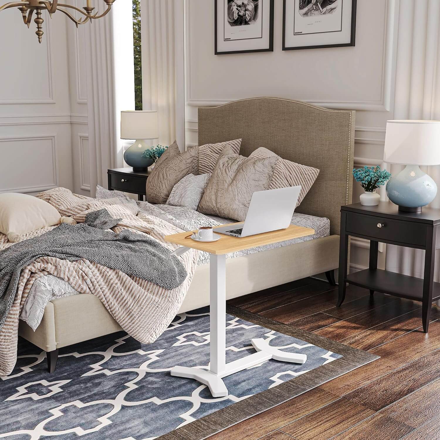 Overbed Set Premium Overbed Table with Hidden Castors | Adaptive Equipment