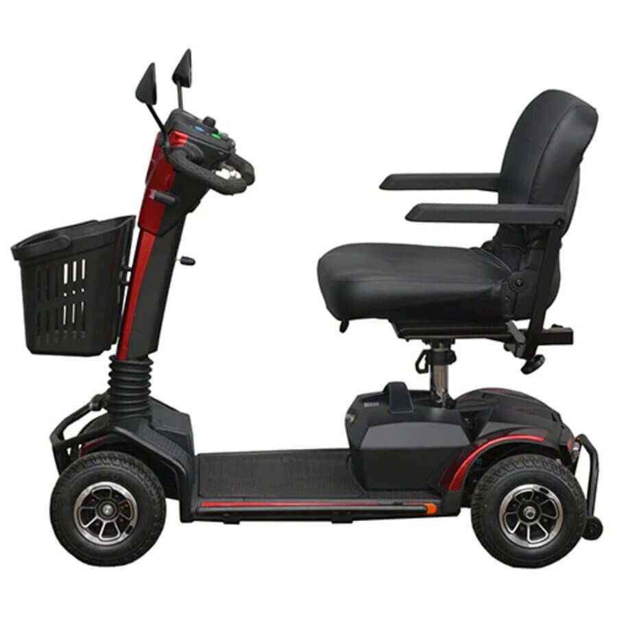 Topgun Lion: Powerful, all-terrain mobility scooter for indoor and outdoor adventures. Shock Absorbing Flexi Tiller and Suspension from Adaptive Equipment (Image 3).
