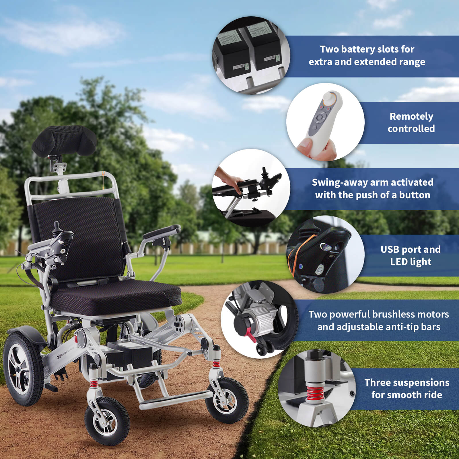 yoga day tripper auto recline aluminium wheelchair features