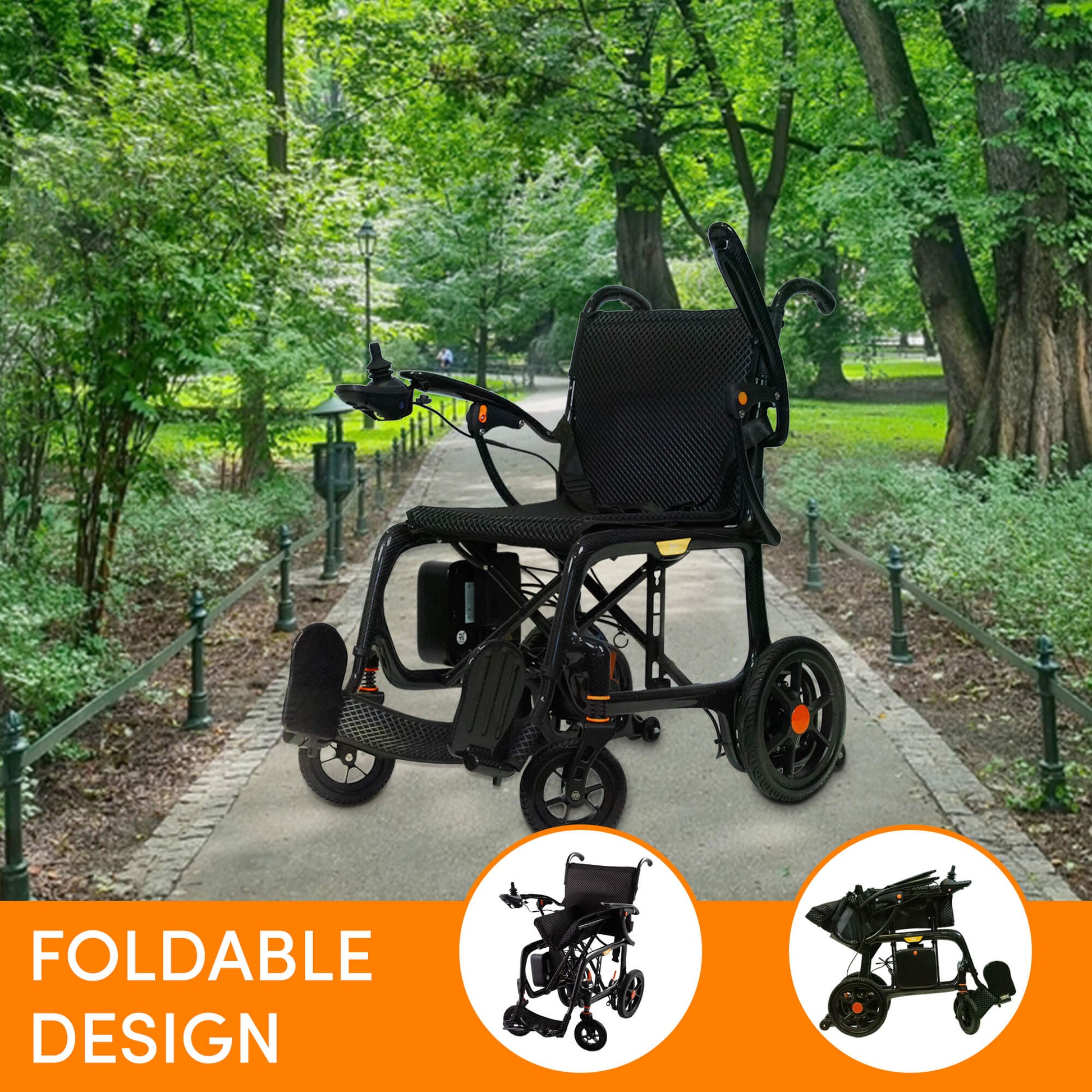 yoga day tripper ultra lite carbon fiber wheelchair on pavement