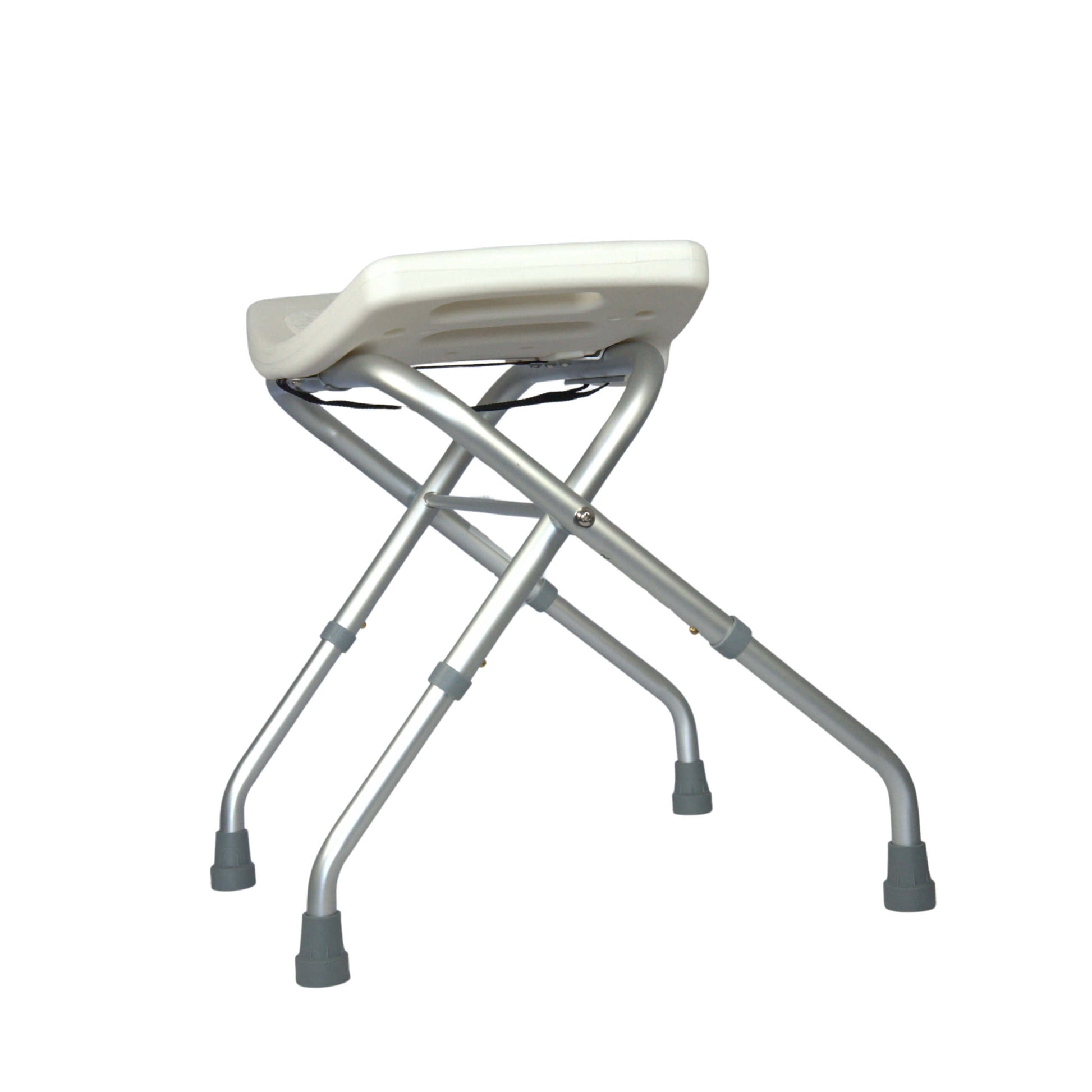 yoga foldable shower stool side view