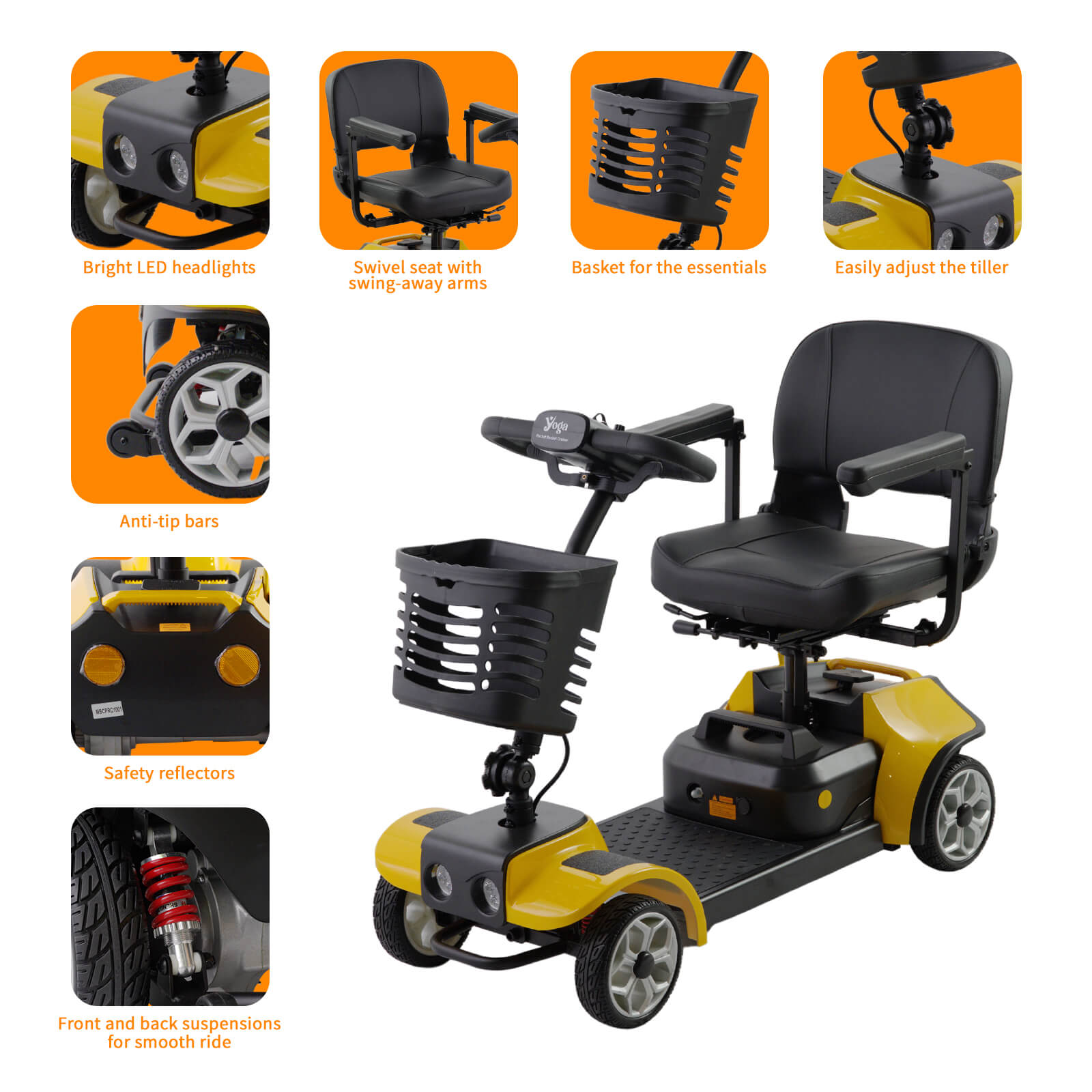 Yoga Pocket Rocket Cruiser - Pull-Apart Scooter | Adaptive Equipment (Image 3)