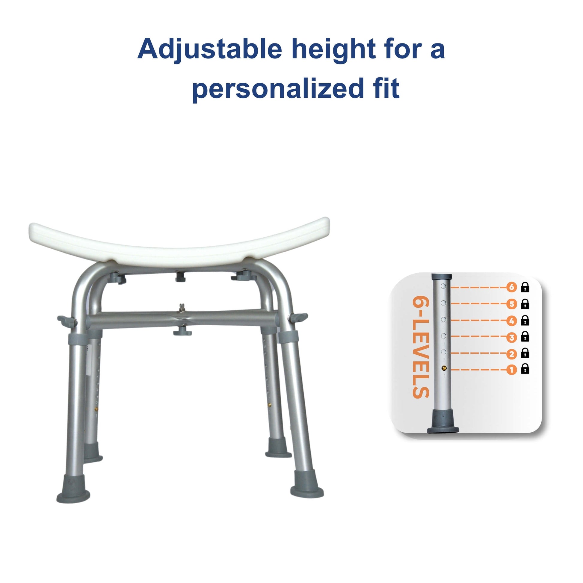 yoga shower stool height adjustable
